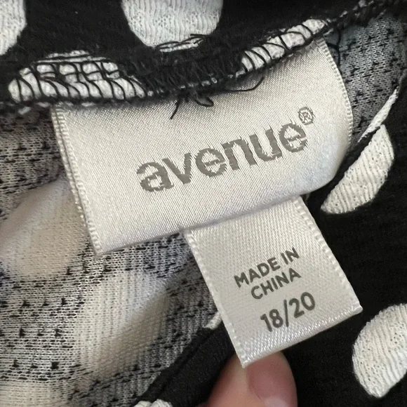 Avenue Black and White Dot Mini Dress - Picture 2 of 3